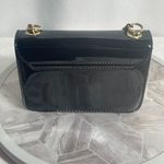 Forever 21 Black Patent Clutch Gold Chain Shoulder Bag One Size Photo 1