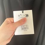 Glamorous NWT  Black Satin Bias- Cut Asymmetric Dress Size Medium Photo 7