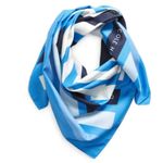 Cole Haan NWT Stripe Square Scarf Color: Marine Photo 2