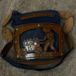 Denim and wood bag from Santo Domingo Blue Photo 6