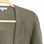 Madewell  Womens Sz S Green Palisades Open Cardigan Sweater Cinch Hem Long Sleeve Photo 3