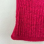 Anthropologie Moth Fuchsia Pink Cabled Knit Shell Sleeveless Sweater Tank Size M Photo 3