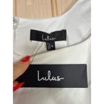 Lulus NWT  V.I.P. Treatment White Mesh Ruched Bodycon Midi Dress Party Sexy Sz S Photo 6