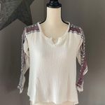 Free People Long Sleeve Thermal Cream Sz XS Photo 5