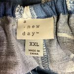 A New Day Tie Dye Print Blue Square Neck Short Flutter Sleeves Midi Dress Sz XXL Photo 4