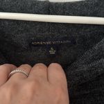 Adrienne Vittadini  Charcoal Gray Fold Over Neck‎ Button Detail Long Sleeve XL Photo 2