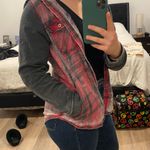 LA Hearts Red Flannel Hoodie Jacket Photo 0