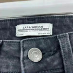 ZARA  Woman Premium Denim Black Skinny Distressed Jeans Size‎ 8 Photo 10