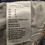 American Eagle {8} Mom Jean Stretchy Denim Raw Hem Rolled Cuff Or Not Photo 9