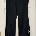 Under Armour Women’s  Black Wide Leg Semi-Fitted Pull On Athletic Pants Size XL Photo 0