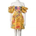 Zimmermann Tropicana Floral Cut-Out Linen Knee-Length Mini Dress Sz 0 XS Photo 2