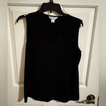 Christopher & Banks Christopher Banks sleeveless pleated v-neck blouse size M Photo 3