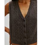Free People NWT Beatrice Cashmere Vest Size Small Plum Truffle Photo 0