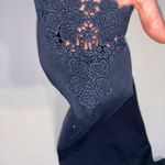 💙 Utopia Floral Embroidered Pants Capri Blue Size 1X Photo 1