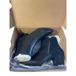 Clarks NEW Ellanie Vibe SZ 6 Women's Black Leather Suede Zip Heeled Ankle Boots Photo 7