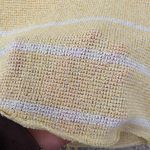 ZARA  | Fine Knit Top Yellow White Stripes Small Tank Photo 4