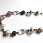 Women's Fashion Statement Beaded Earth Tone Adjustable Necklace Brown Photo 11
