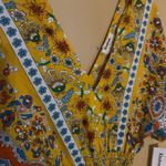 Kindred NWT  Anthropologie yellow gold floral maxi dress small Photo 8