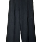 St. John Santana Knit Pleated Wide Leg Trouser Pant Black 6 Photo 0