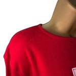 Y2K Christmas M&C Sportswear Red Snowflake Embroidered Long Sleeve Shirt XL Photo 1