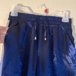 NWOT Track Pants Shiny Navy Blue Size XS Photo 1
