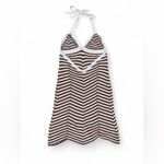 Forever 21 Knit brown and white halter neck mini dress with open back Photo 2