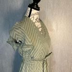 Chic Sage Striped High Low Dress Size XS Green Photo 4