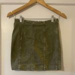 Free People Green Denim Skirt Photo 0