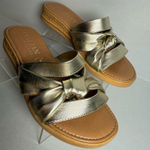 Italian Shoemakers  Metallic Slide Sandals size 6 Photo 0