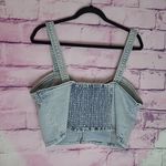 Wild Fable  TARGET SMOCKED BACK DENIM BRA CROPPED TOP ADJUSTABLE STRAPS XXL Photo 1