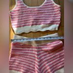 Yllw the Label Knit Loungewear Set Pink Size L Photo 7