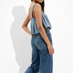 American Eagle  AE Chambray Swing Cami X-large XL NWT New Blue Embroidered Boho Photo 1