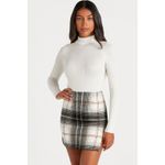 Windsor Plaid Fall Winter Check Pattern Preppy Style Mini Skirt Casual Size M Photo 5
