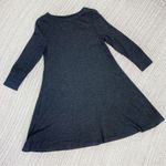 Lou & grey Knit Long Sleeve A line Shift Dress Gray Small Photo 12