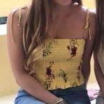 PacSun Yellow Flower Tank Top Photo 0