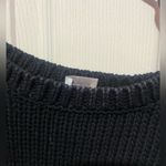 Poetry  black Knit Sweater size small 100 cotton Photo 1