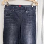 Spanx • Ankle Straight Leg Jeans in Vintage Black pull on washed faded slim cut Photo 4