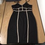 New Women’s Dress Very Stretchy Soft Lightweight Black Tan Size Small Photo 3