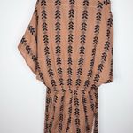 Elan Brown Black V Neck Short Romper Small Boho Arrow Tribal Design NWT Photo 12