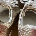 Michael Kors  Keating leather gold metallic sneakers.Sz 10 Photo 6