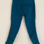 Fabletics Sync High Rise Perforated Teal Leggings Seamless size L Photo 3