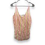 J Brand RTR  Silk Blend Multicolor Striped‎ Tank Top Sz M Photo 2