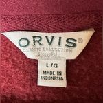 Orvis  Classic Collection Burgundy Long Sleeve Women’s Sweatshirt Sweater Large Photo 3