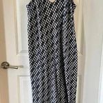 Blue and White Umber & Ochre Checkered Maxi Dress Size Medium Photo 0