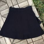 ZARA Black Ruffle Skater Skirt Size S Photo 2