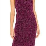 NBD  Revolve Jaguar Print Midi Dress Magenta & Black Photo 0