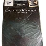 Donna Karan Vintage Irregular Opaque Tight Control Top Pantyhose Black Medium Photo 0