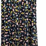 LuLaRoe Casual Black Floral Print Convertible Maxi Skirt Photo 2