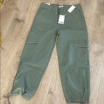 Kensie Mid Rise Stretch Twill Drawstring Jogger Cargo Pants,Green ,12/31 NWT Photo 3