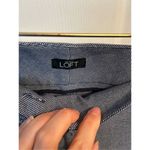 Loft long dress pants size 4 Marissa cut blue and white dress pants work pants Photo 2